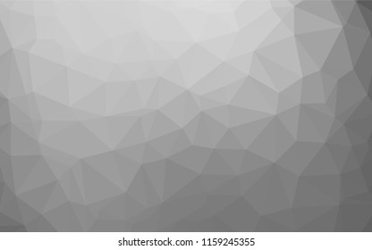 Light Silver, Gray vector low poly texture. Creative geometric illustration in Origami style with gradient. A completely new design for your business.