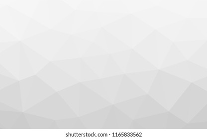 Light Silver, Gray vector low poly layout. Geometric illustration in Origami style with gradient.  The best triangular design for your business.
