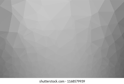 Light Silver, Gray vector low poly texture. A completely new color illustration in a vague style. The polygonal design can be used for your web site.