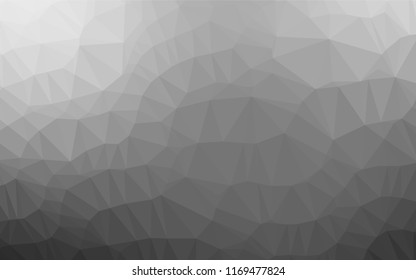 Light Silver, Gray vector low poly layout. Creative geometric illustration in Origami style with gradient. The polygonal design can be used for your web site.