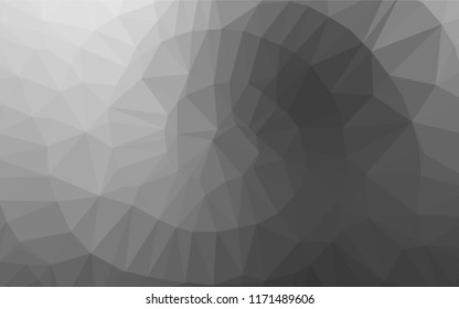 Light Silver, Gray vector low poly texture. Shining colored illustration in a Brand new style. A completely new design for your business.