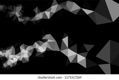 Light Silver, Gray vector low poly layout. A completely new color illustration in a vague style. The completely new template can be used for your brand book.