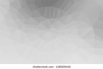 Light Silver, Gray vector low poly texture. Colorful abstract illustration with gradient. The polygonal design can be used for your web site.