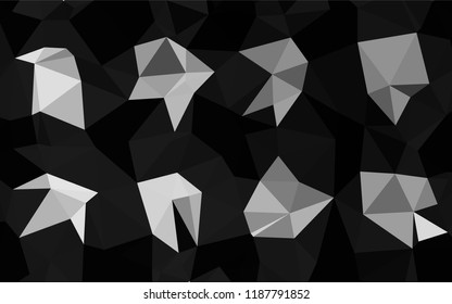 Light Silver, Gray vector low poly layout. An elegant bright illustration with gradient. A completely new design for your business.