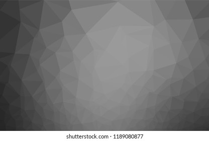 Light Silver, Gray vector low poly cover. A sample with polygonal shapes. Brand new style for your business design.