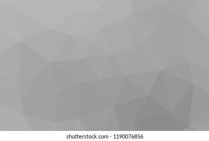 Light Silver, Gray vector low poly cover. A vague abstract illustration with gradient. A completely new design for your business.