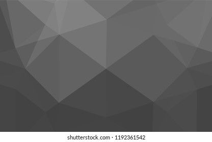 Light Silver, Gray vector low poly texture. Brand new colored illustration in blurry style with gradient. The template can be used as a background for cell phones.