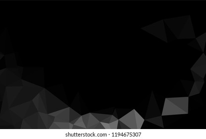Light Silver, Gray vector low poly texture. Brand new colored illustration in blurry style with gradient. A new texture for your design.
