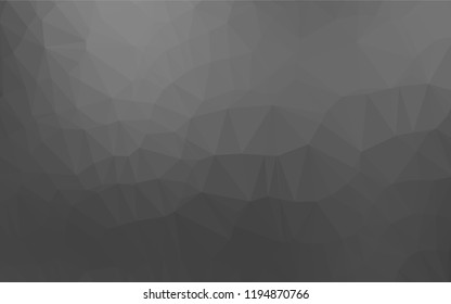 Light Silver, Gray vector low poly layout. Geometric illustration in Origami style with gradient.  The completely new template can be used for your brand book.