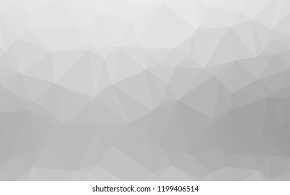 Light Silver, Gray vector low poly cover. Glitter abstract illustration with an elegant design. Brand new style for your business design.