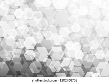 Light Silver, Gray vector low poly pattern. A completely new color illustration in a vague style. The elegant pattern can be used as part of a brand book.