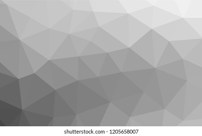 Light Silver, Gray vector low poly layout. A completely new color illustration in a vague style. Brand new style for your business design.