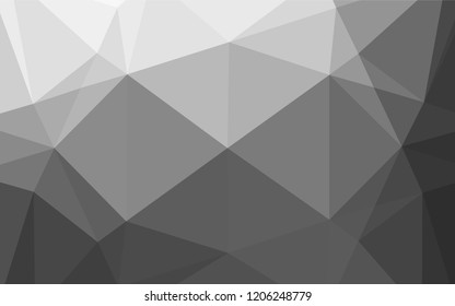 Light Silver, Gray vector low poly texture. A vague abstract illustration with gradient. Brand new design for your business.