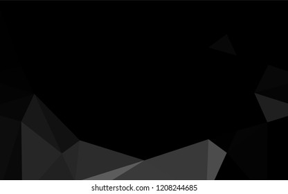 Light Silver, Gray vector low poly cover. Colorful illustration in abstract style with gradient. A completely new template for your business design.