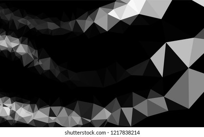 Light Silver, Gray vector low poly layout. A completely new color illustration in a vague style. Brand new style for your business design.