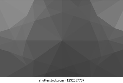 Light Silver, Gray vector low poly layout. Shining illustration, which consist of triangles. The template can be used as a background for cell phones.
