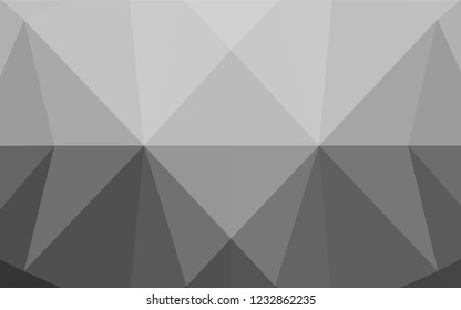 Light Silver, Gray vector low poly texture. A completely new color illustration in a vague style. The textured pattern can be used for background.