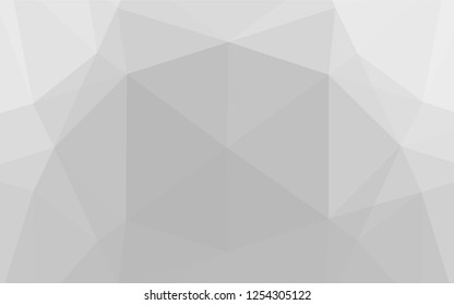 Light Silver, Gray vector low poly layout. Brand new colored illustration in blurry style with gradient. Brand new style for your business design.