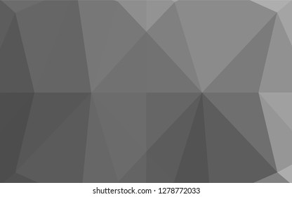 Light Silver, Gray vector low poly layout. A sample with polygonal shapes. The polygonal design can be used for your web site.