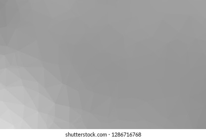 Light Silver, Gray vector low poly layout. A completely new color illustration in a vague style. Triangular pattern for your business design.