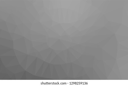 Light Silver, Gray vector low poly layout. Modern geometrical abstract illustration with gradient. The textured pattern can be used for background.