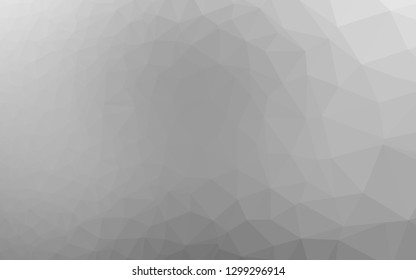 Light Silver, Gray vector low poly layout. Glitter abstract illustration with an elegant design. Brand new design for your business.
