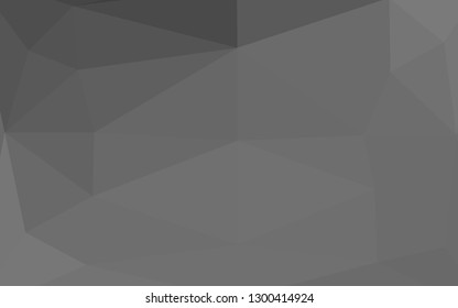 Light Silver, Gray vector low poly texture. A vague abstract illustration with gradient. Template for your brand book.
