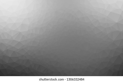 Light Silver, Gray vector low poly texture. Creative illustration in halftone style with gradient. Completely new design for your business.