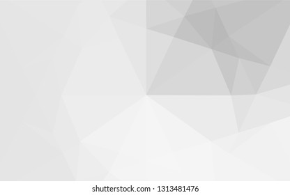 Light Silver, Gray vector low poly texture. Modern geometrical abstract illustration with gradient. Brand new design for your business.