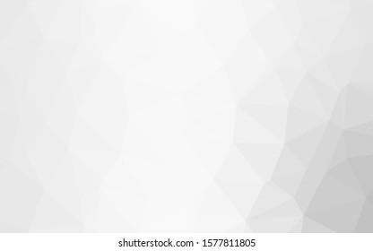 Light Silver, Gray vector low poly texture. An elegant bright illustration with gradient. Polygonal design for your web site.