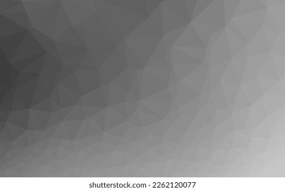 Plata ligera, Vector gris de baja textura de poli. Ilustración brillante, que consiste en triángulos. Patrón texturizado para el fondo.