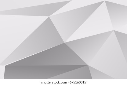 Light Silver, Gray vector low poly background. Colorful abstract illustration with gradient. Brand-new style for your business design.