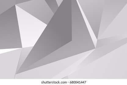 Light Silver, Gray vector low poly pattern. Modern geometrical abstract illustration with gradient. The completely new template can be used for your brand book. Light Silver, Gray vector low poly pattern. Modern geometrical abstract illustration with gradient. The completely new template can be used for your brand book.