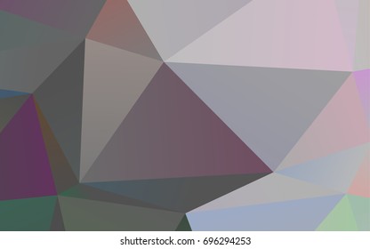 Light Silver, Gray vector low poly template. Creative illustration in halftone style with gradient. The elegant pattern can be used as part of a brand book.