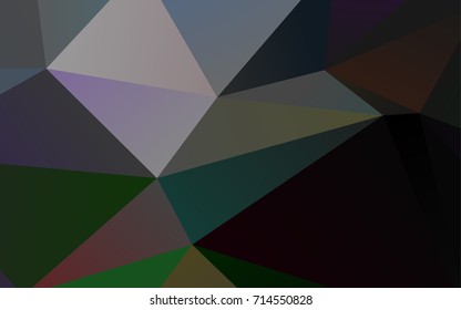 Light Silver, Gray vector low poly pattern. Shining illustration, which consist of triangles. A completely new template for your business design.