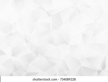 Light Silver, Gray vector low poly background. A sample with polygonal shapes. The completely new template can be used for your brand book.