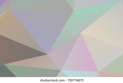 Light Silver, Gray vector low poly template. Shining colored illustration in a brand-new style. The best triangular design for your business.