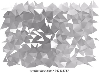 Light Silver, Gray vector low poly pattern. Brand-new colored illustration in blurry style with gradient. The completely new template can be used for your brand book.