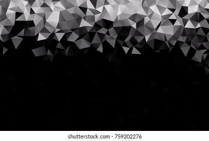 Light Silver, Gray vector low poly pattern. A sample with polygonal shapes. A completely new design for your business.