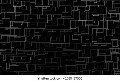 Light Silver, Gray vector modern geometrical background. Abstract template. Geometric pattern in square style with gradient.