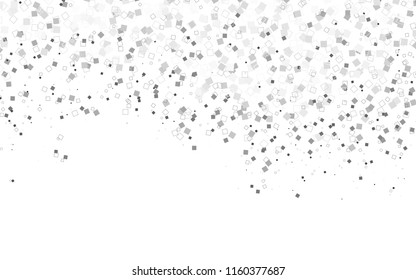 Light Silver, Gray vector modern geometrical background. Abstract template. Geometric pattern in square style with gradient.