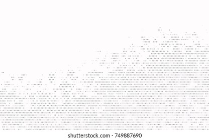 Light Silver, Gray vector modern geometrical circle abstract background. Dotted texture template. Geometric pattern in halftone style with gradient. 