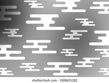 Light Silver, Gray vector natural abstract background. A vague abstract illustration with doodles in Indian style. A new texture for your design.