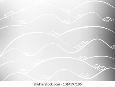 Light Silver, Gray vector natural elegant background. Brand-new colored illustration in blurry style with doodles. The pattern can be used for wallpapers and coloring books.