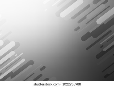 Light Silver, Gray vector natural abstract background. Shining colored illustration with doodles in Zen tangle style. Hand painted design for web, wrapping, wallpaper.