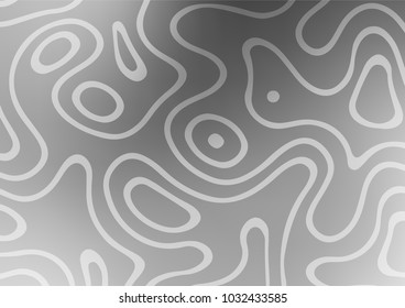 Light Silver, Gray vector natural elegant template. Doodles on blurred abstract background with gradient. The template can be used as a background for cell phones.