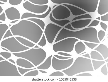 Light Silver, Gray vector natural elegant texture. Blurred decorative design in Indian style with Zen tangles. The doodle design can be used for your web site.