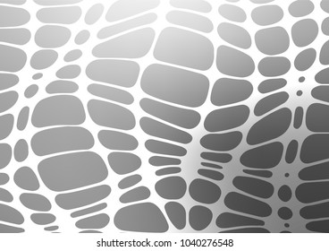 Light Silver, Gray vector natural abstract template. Shining colored illustration with doodles in Zen tangle style. The pattern can be used for wallpapers and coloring books.