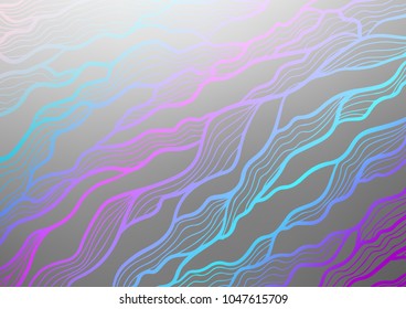 Light Silver, Gray vector natural elegant template. Doodles on blurred abstract background with gradient. The completely new template can be used for your brand book.