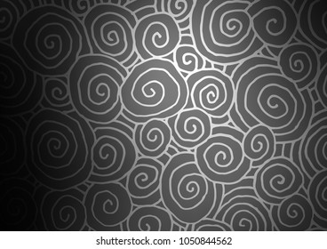 Light Silver, Gray vector natural abstract template. Modern geometrical abstract illustration with doodles. The pattern can be used for heads of websites and designs.
